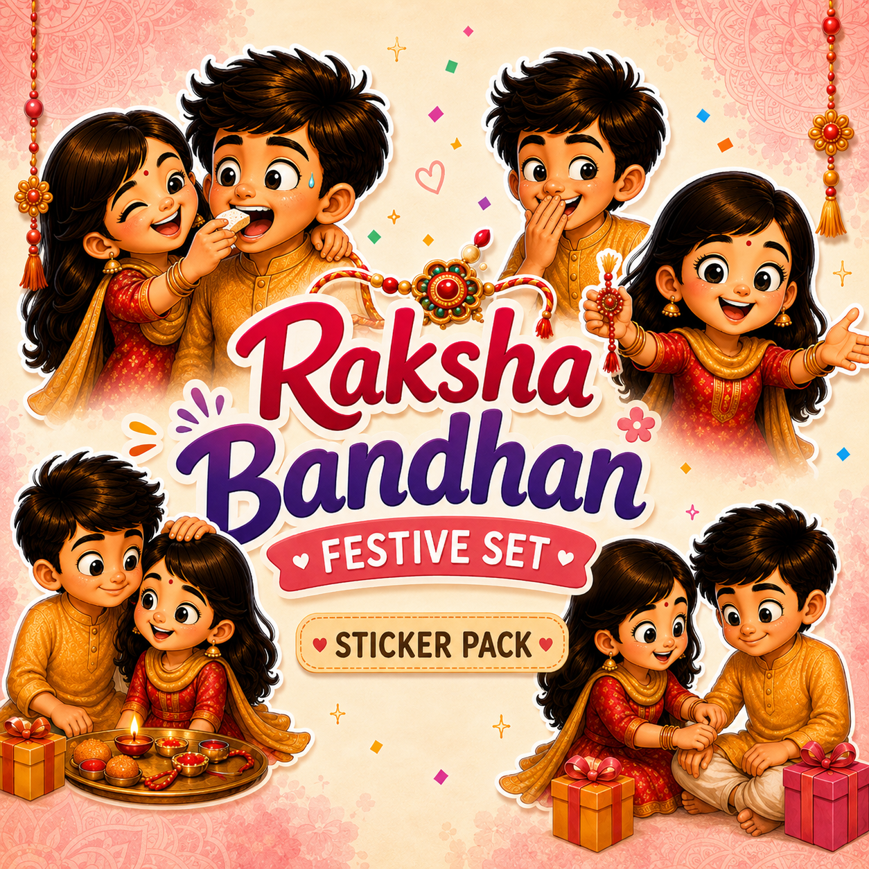 Raksha Bandhan Festive Special WhatsApp Sticker Pack