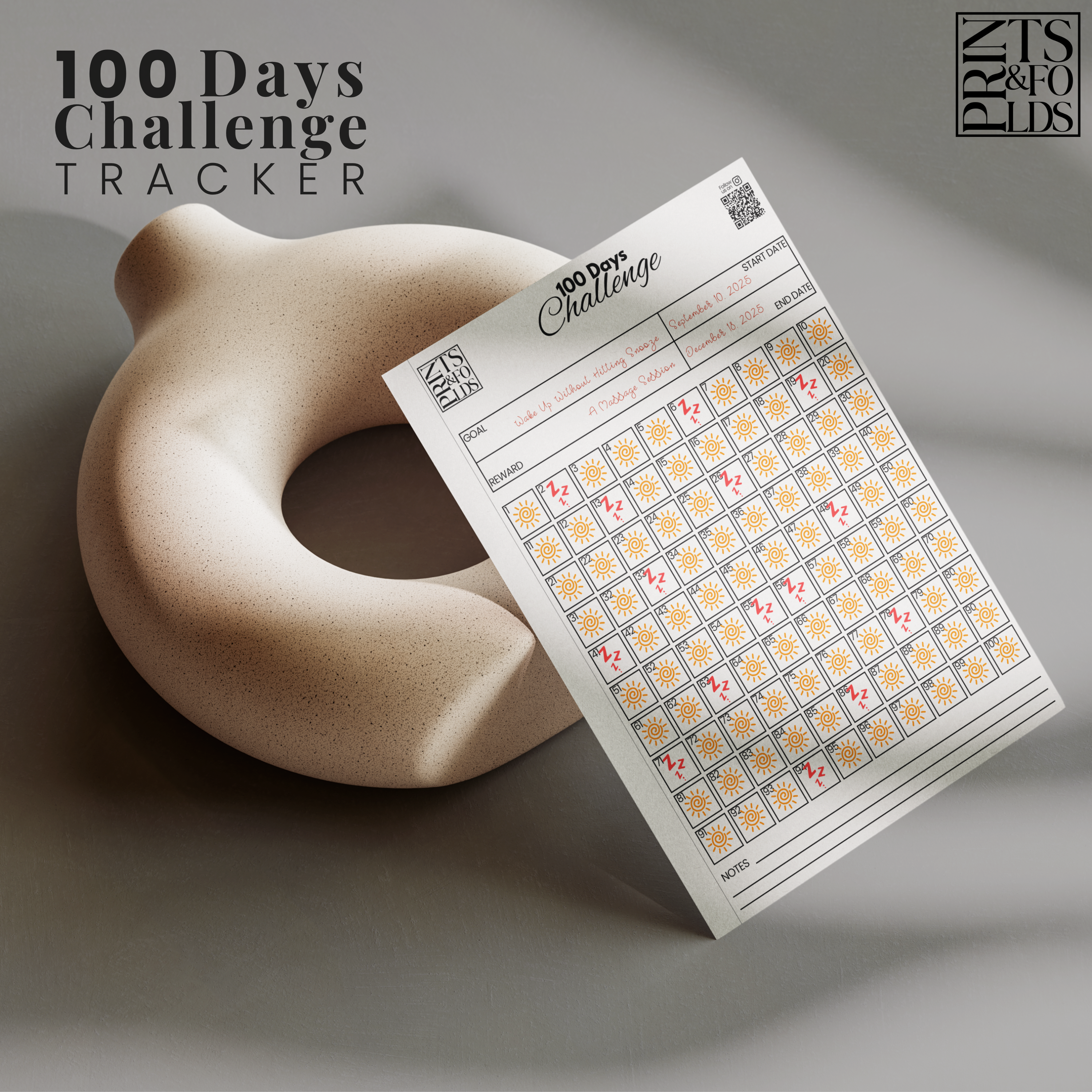 100 Days Challenge Tracker